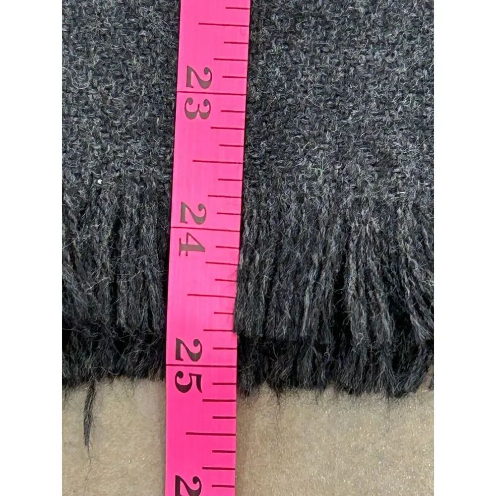 Men's or Women's Soft‎ Black Knit Scarf